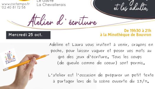Atelier d’écriture