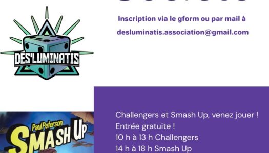 Tournois Challenger et Smash Up