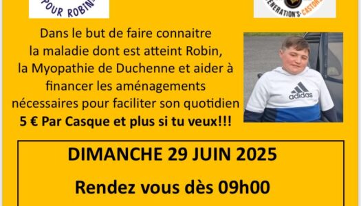 Balade à moto Nos Forces Pour Robin