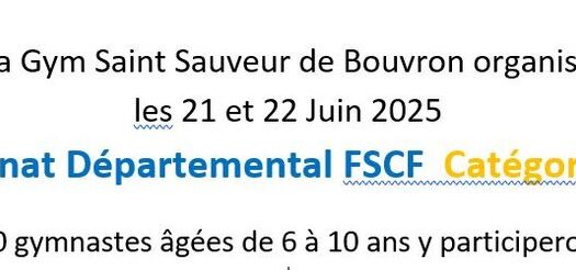 Championnat Départemental Gymnastique FSCF Poussines