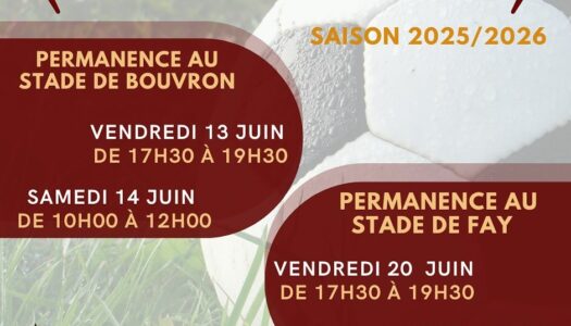 ‼️ Inscriptions au FCFB – 2025/2026 ‼️