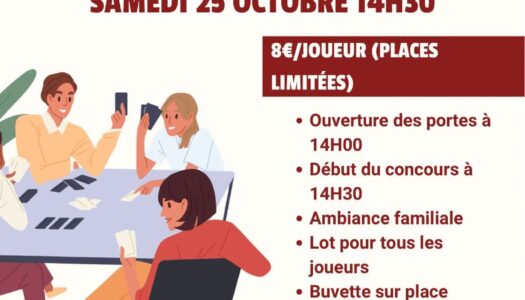 🃏Tournoi de Belote – FCFB 🃏