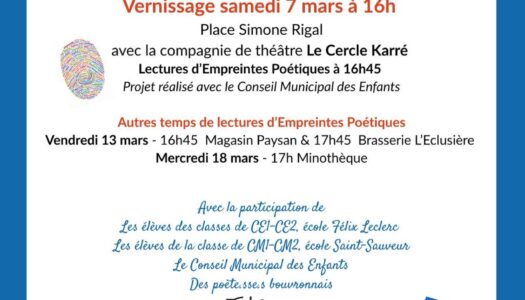 Le Printemps des Poètes s’invite au Pays de Blain du 7 au 29 mars