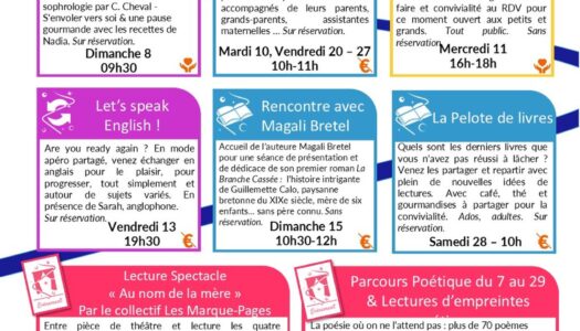 Minothèque: Programme du mois du mois de mars 2026