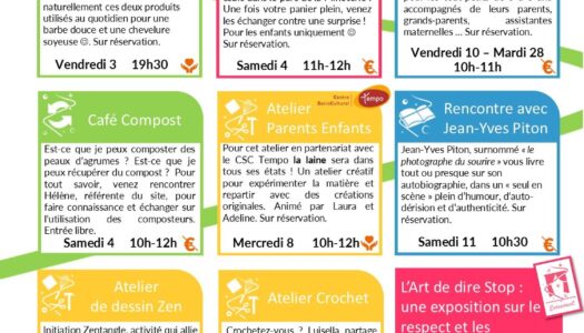 Minothèque: Programme du mois du mois d’avril 2026
