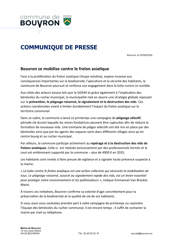 Lutte contre les frelons