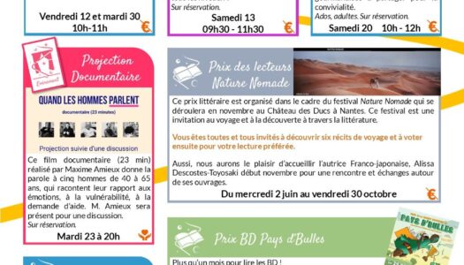 Minothèque: Programme du mois du mois de juin 2026
