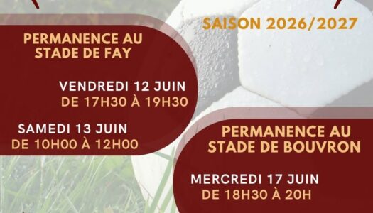 ⚽📢FCFB – Inscriptions licences – Saison 2026/2027 📢⚽