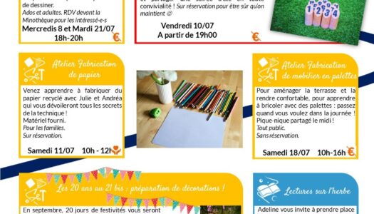 Minothèque: Programme de l’été 2026