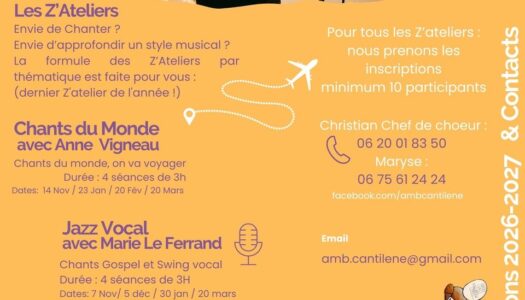 les Z’ateliers de CANTILENE