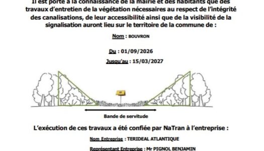 TRAVAUX D’ENTRETIEN DE LA VÉGÉTATION